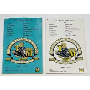 1973 1974 Texas-Midland Telephone Directory Acton Godley Blum WHITE/YELLOW PAGES